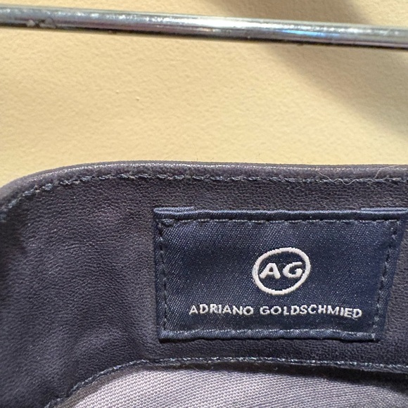 AG Adriano Goldschmied Women's Faux Leather Luxury Work Black Jeans size 27 NWT - Picture 3 of 8